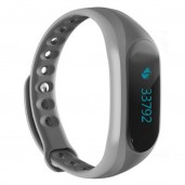 CUBOT V1 Anti-Verlust Nachricht informiert Schlafüberwachung Schrittzähler Telefon Erinnerungen Wasserdicht IP65 Ebene Android IOS - Grau