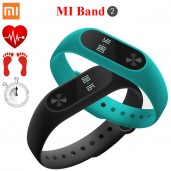 Original Xiaomi Mi Band 2 Smart Bracelet with 0.42" OLED Display/Touch Key Control/Heart Rate Monitor/Sports Tracker/Fitness Activity Tracker/Call Reminder/IP67 for Android iOS - Schwarz