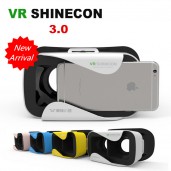 VR Shinecon III Virtuelle Realität 3D VR Brille für 4.7 - 6.0 inch Smartphone ohne bluetooth gamepad - Weiß